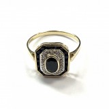 Kuldsõrmus 585* Safiir+Briljandid!